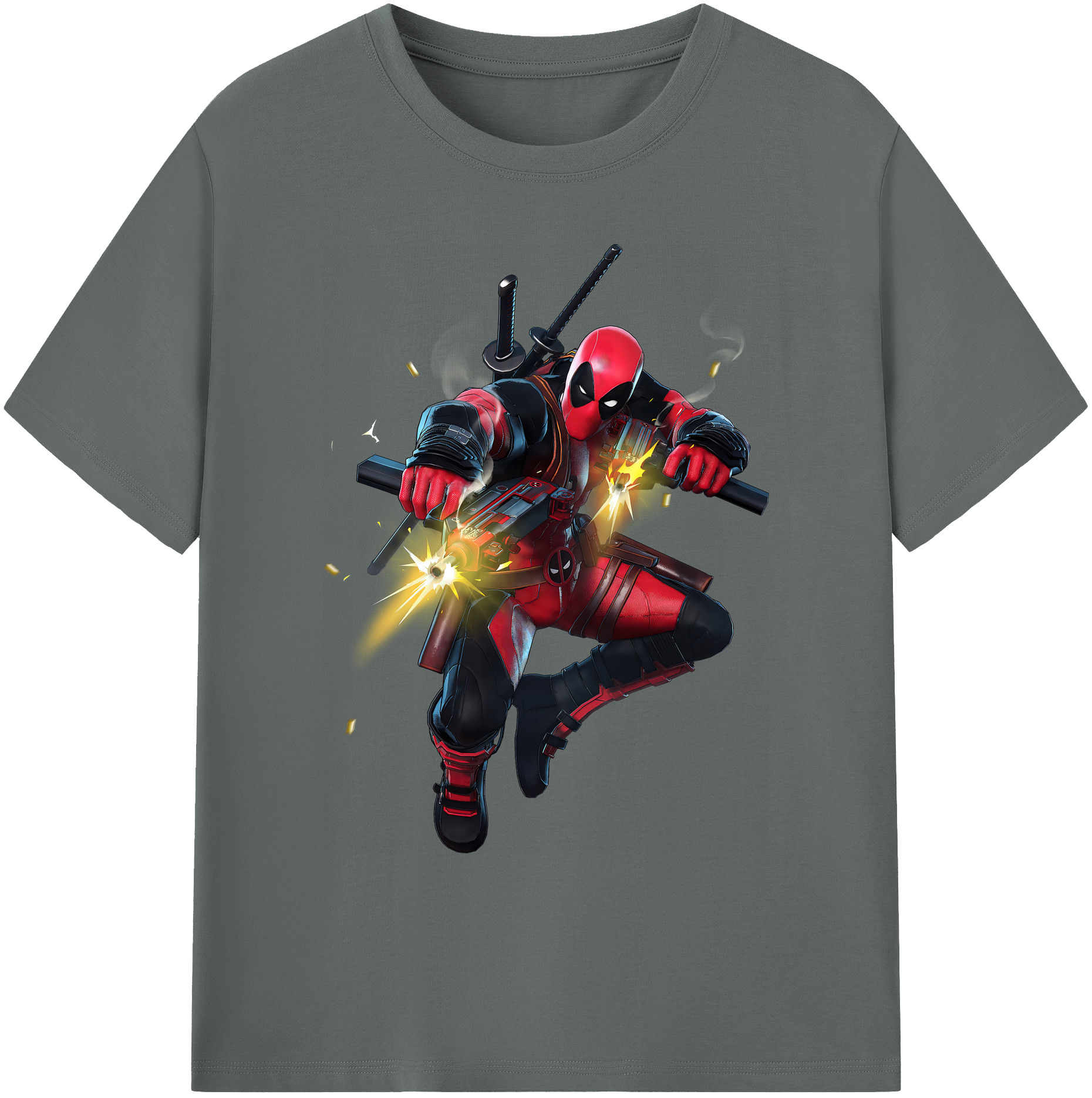 （画像用） Deadpool デッドプール 綿100％ メンズ半袖Tシャツ｜肌触りやわらか＆通気性